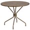Emma and Oliver Commercial 35.25" Round Metal Garden Patio Table Set w/ 4 Round Back Chairs
